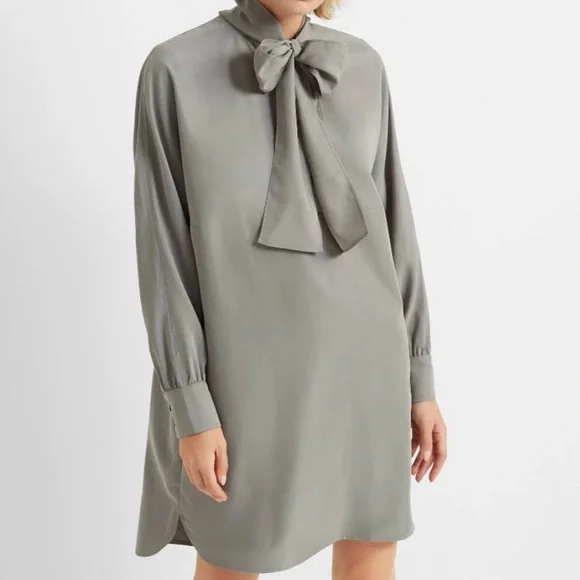 sachin and babi light blue dress Club Monaco Mock Neck Knit Dress In Light Olive - 61% Off